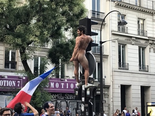 averagewhitedickz:French Guy Celebrating Our Victory Yesterday!!!! ❤️⭐️⭐️ Woooooorld Chaaaaamps Mofo