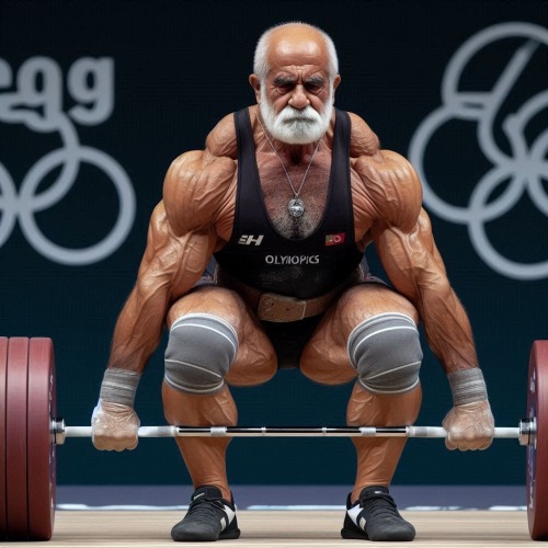 More Elderly Weightlifter
