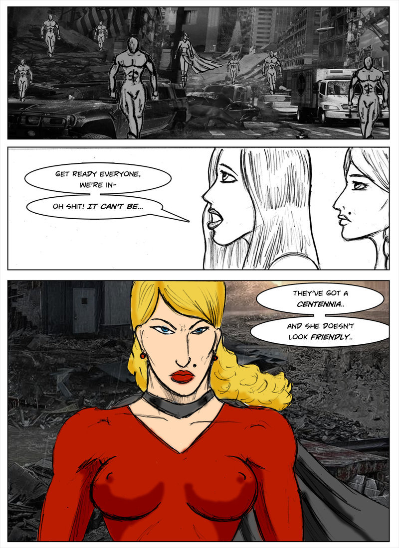 Kate Five vs Symbiote comic Page 221 by cyberkitten01  Uh oh&hellip; We&rsquo;ve