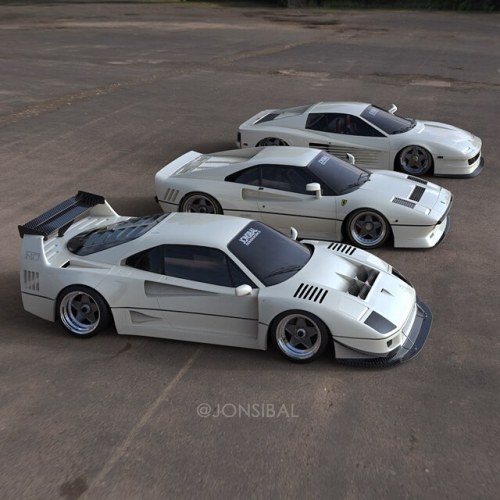 jonsibal: On that Off-White tip for Sunday’s best ⚡️⚡️⚡️#squadgoals #ferrari #f40 #288gto #tes