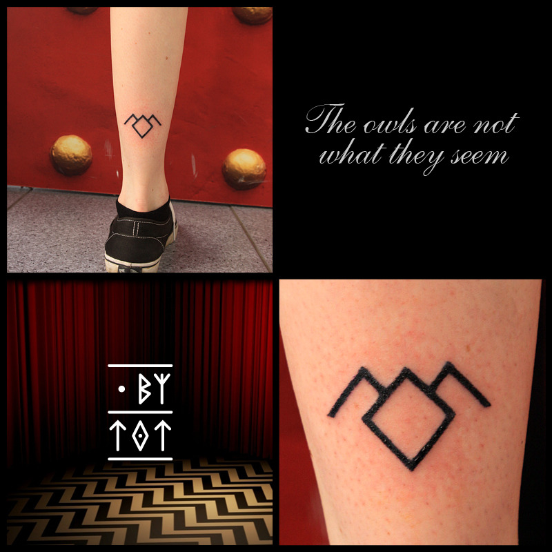 DOT BY TOT - Little Twin Peaks tattoo hand poked day 2 @...