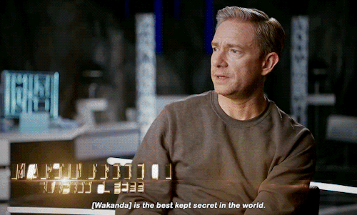 rominatrix:Martin Freeman in Marvel Studios’ Black Panther Wakanda Revealed Featurette x