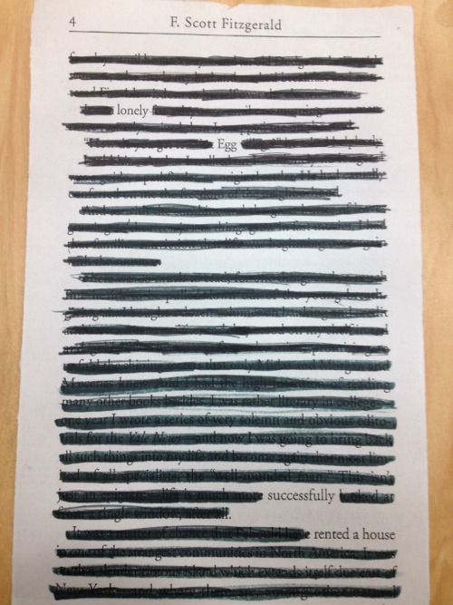 motherhenna: chubbymanatee: ah how could i forget to post my own blackout poetry piece wow that&rsqu