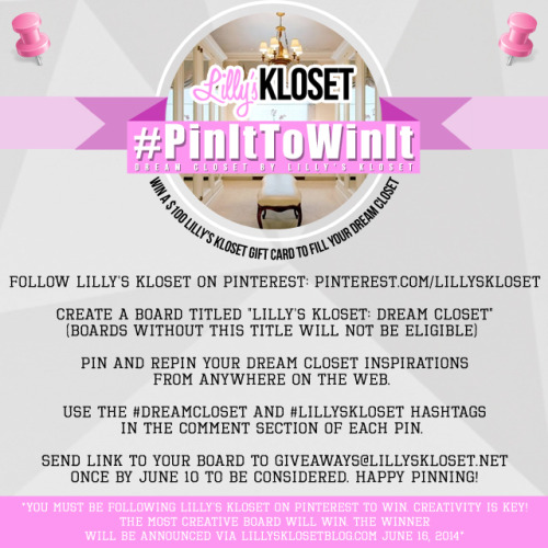 Time for a new Lilly’s Kloset contest! This time we want all of our Kloset Freaks to let their