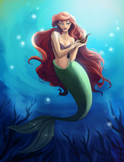 A little mermaid I did for a group friendly competition on facebook  It was mostly an excuse to