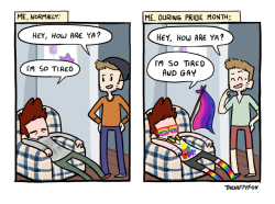 niftyfoxcomics:  Big mood.   Happy pride everybody!!!! ❤️💛💚💙💜more comics!