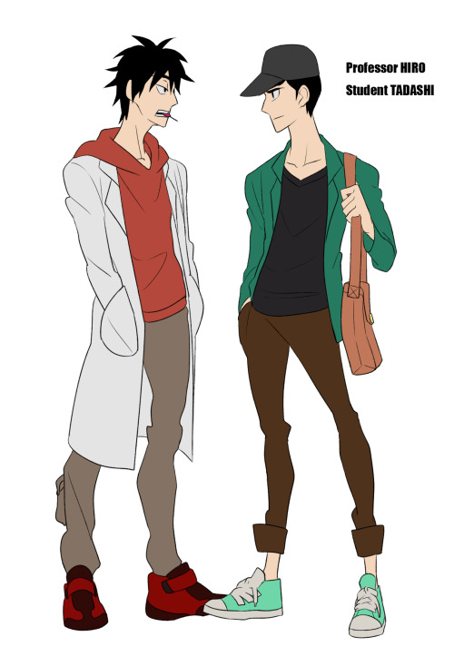 redlhz:  professor Hiro AU