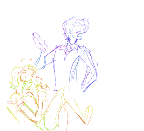 both nami and sanji are staring in the direction zoro walked in with varied expressions. nami is astonished and amused, while sanji is offended and shocked.