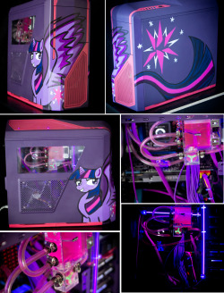 epicbroniestime:  Twilight Sparkle Custom Liquid-Cooled Gaming PC by ~Tao-mell 