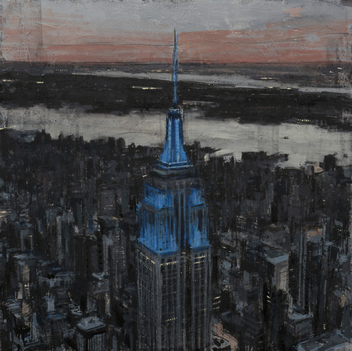 supersonicart: Valerio D’Ospina, Paintings.Stunning cityscapes and industrial paintings from I