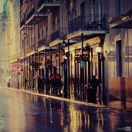 themajhe: Rainy Day, New Orleans, Louisiana When the rains come, you know I&rsquo;ll be there.