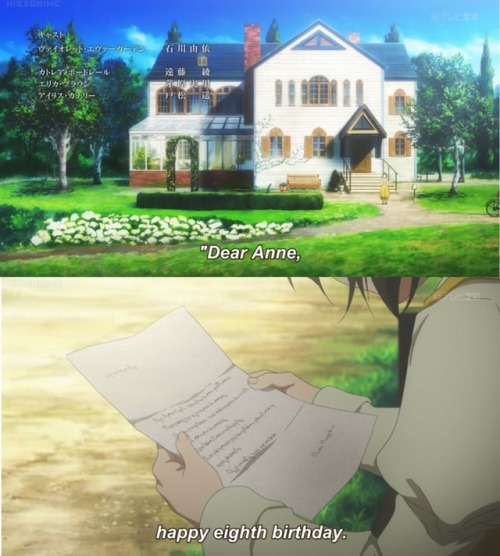 genasade: Episode 10 of violet ever garden…. made me cry like the pathetic ball of emotions I am (;´