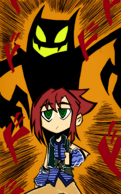 boneax:okage shadow king is awesome and you should play it  is it like an rpg or something?also cool drawing.