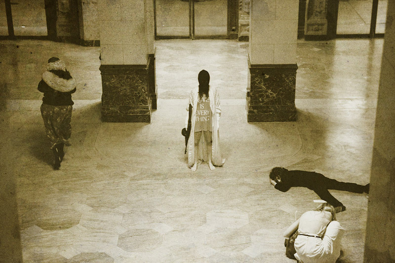 machine-factory:  &lsquo;The Girl Who Robbed a Bank'  - love this photo series