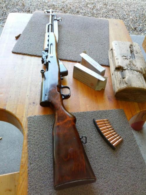 thearmedgentleman:  Thought I’d give you guys a picture of my Russian 1955 Tula SKS, alongside the banned-in-America Norinco ammunition. Access to Norinco ammunition and firearms is one of the perks of owning a gun in Canada. Also, for all of you American