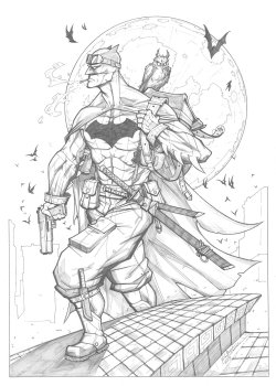 Mercenary Batman by Claudiu Limbasan 