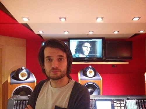 pawsthomasanderson:  Jonny Greenwood during mixing sessions for Paul Thomas Anderson’s Inheren