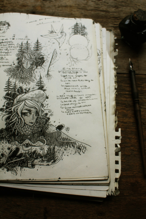 drawinwolf:  May/June Sketchbook Izzy Burgwin