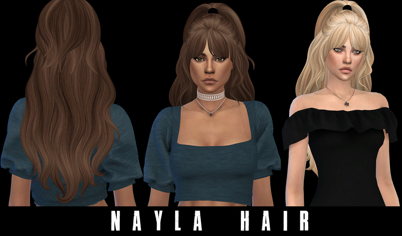 Leo Sims Nayla Hair New Mesh Swatches Dreamxsims Cc Finds