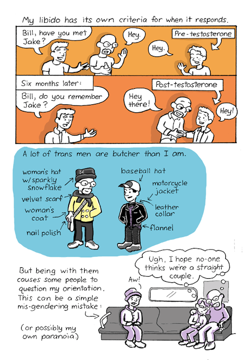 sammneiland:  bisexual-books:  slutc0ven:  ryan-on-bass:  Source: Orientation Police by Bill Roundy  This is cute as fuck and describes pretty accurately how I feel too.  This comic is included Anything that Loves edited by Zan Christensen.    aside