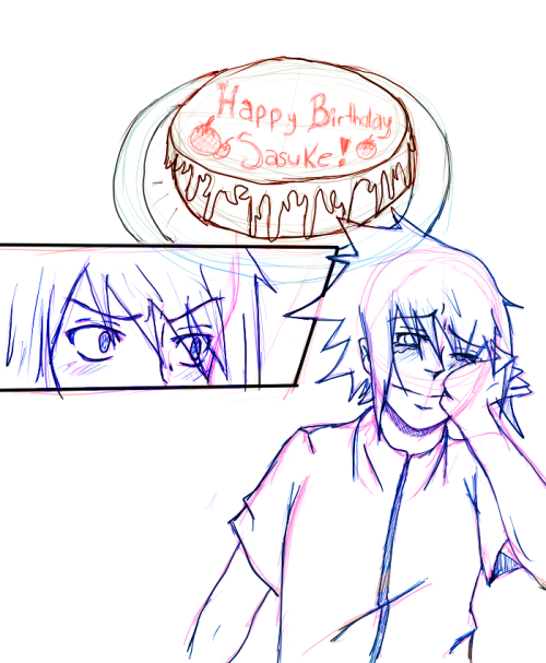 nimis-doodles:Happy Birthday Sasuke! Thank you! So im still working on something for this year, but