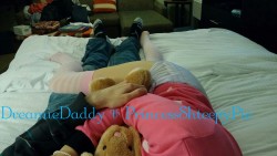 dreamiedaddy:  As promised, a picture of me and my baby girl from out visit. More to come. Facial pictures will be added to my Fetlife today or tomorrow.   I love patting her fluffy padded bottom, while just cuddling her close. We literally spent hours