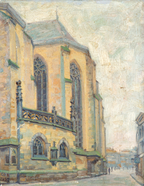 East Side St. Michael, Zwolle   -   Ahazueros Jacobus (Co) Breman, 1932.Dutch,1865-1938oil on canvas