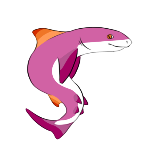 sigchiarodiluna:Happy pride month! Here’s my new collection of pride sharks!!In order:Lesbian lemon 