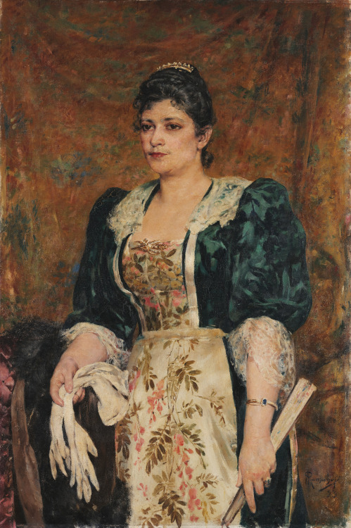  Portrait of actress Virgínia Dias da Silva (1850–1922) — António Ramalho Júnior, 1893 (Soares dos R