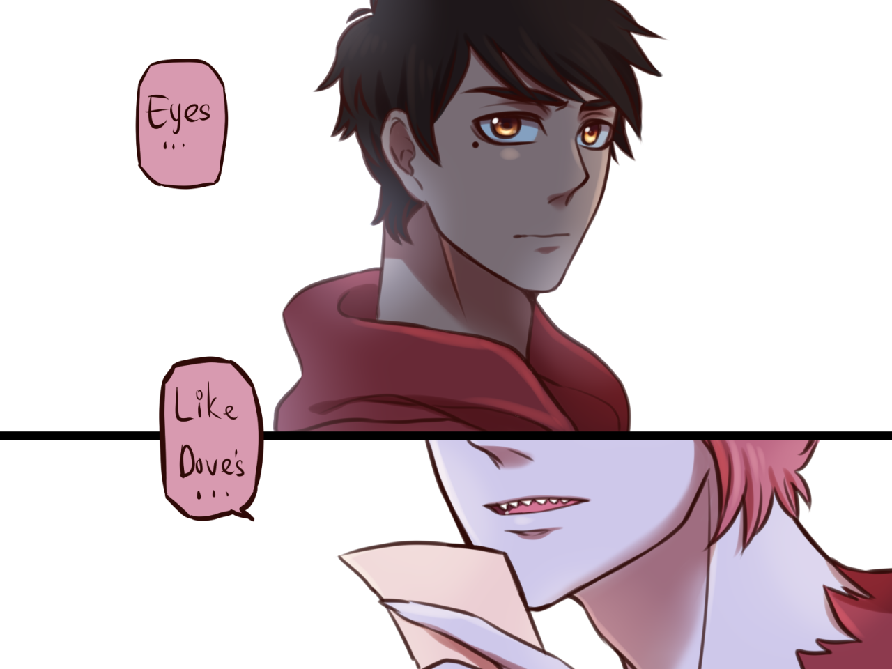 tanosan96:  *You are my angel, my beautiful dove plays in the background*I’m a