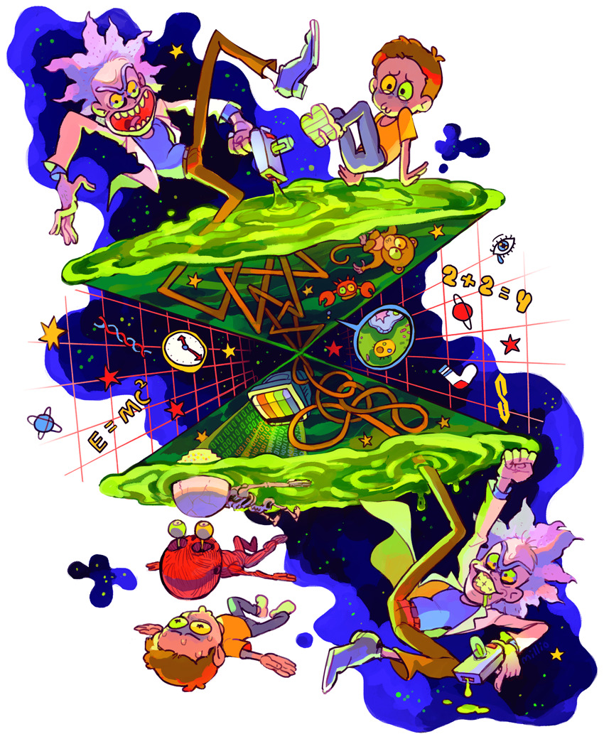 millionfish:  my submission for the Rick and Morty contest yo! I blew the four years