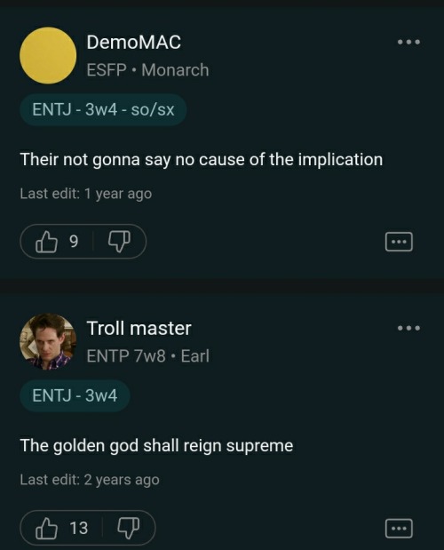 I'm Curious To Know What The Uh. General Consensus Is On Sunnyblr About Dennis' MBTI Typing Because I