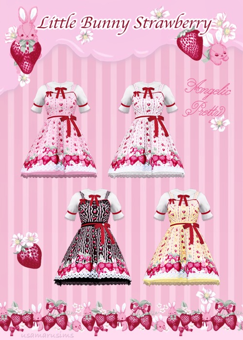 ❀ Angelic Pretty Little Bunny Strawberry Set ❀Thank you for testing for me as always hehe @mochadonu