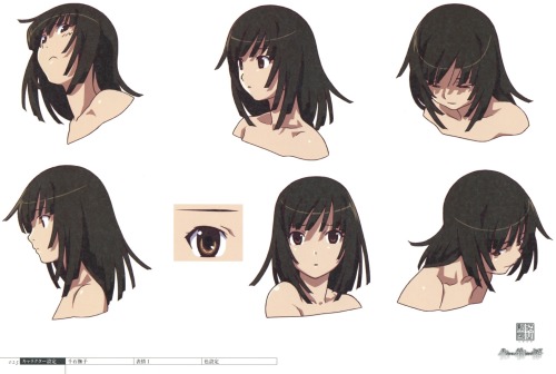 as-warm-as-choco:  BAKEMONOGATARI Character Designs of Nadeko Sengoku by Watanabe AKIO (渡辺 明夫) for the Bakemonogatari Production Note ~Characters~ Art Book. (Part 1) 