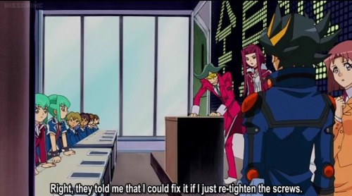 The Principal basically told Yusei that his VP had a few screws loose and to go fix him XDAnd Poor Y