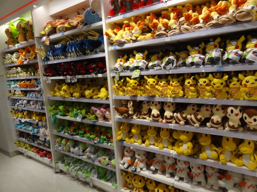 pokescans:Pokémon Center Mega Tokyo, part 1. Plush and towels galore!