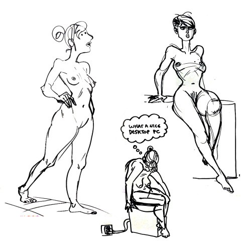 All the rest of my figure drawings from a few months ago, up until this week. 2-5 minute drawings.