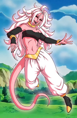 Xmrnothingx: Majin Android 21 From Dragon Ball Fighterz I Already Thought Android