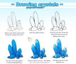 helpyoudraw:  Crystals Progress Tutorial by Pikishi