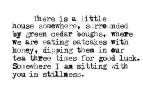 Close your eyes and get comfy&hellip;Then imagine&hellip;There is a a little house somewhere,&hellip