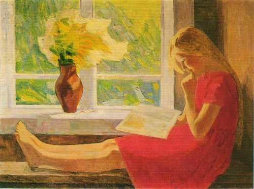Olga Tikhomirova (Russian, *1937). Russian folk tale (1975).