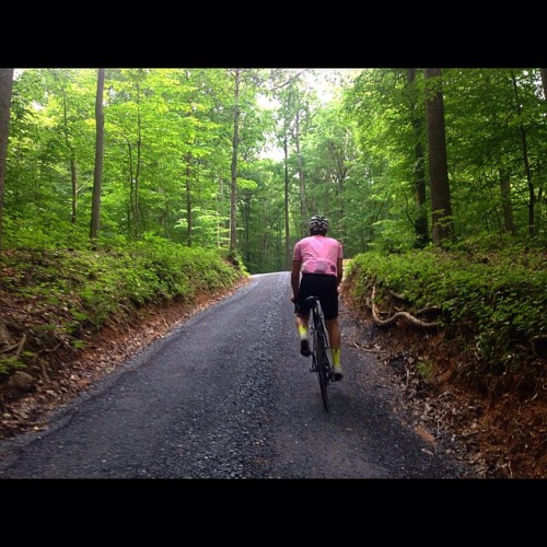 soulcycling: Hills, gravel and @davementzer. #gravel #rapha