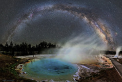 just–space:  Milky Way over Yellowstone