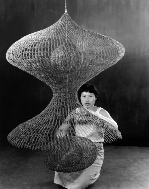 Garadinervi: Imogen Cunningham, Ruth Asawa With One Of Her Hanging Looped-Wire Sculptures,