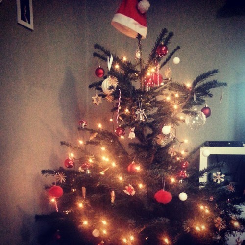 #weihnachten kann kommen :D  #lichterkette #baumschmuck #bommel #zuckerstange #strohsterne #weihnach