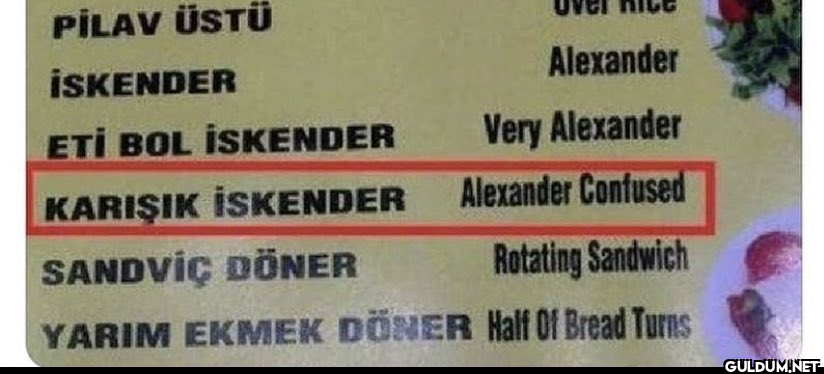 PİLAV ÜSTÜ İSKENDER ETİ...