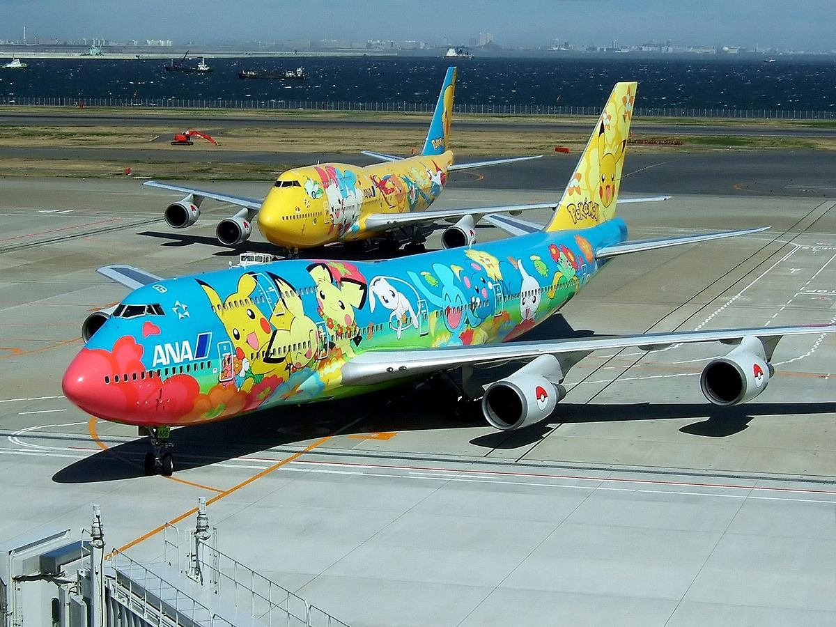 retrogamingblog:All Nippon Airways had a line of Pokemon-themed airplanes, the last