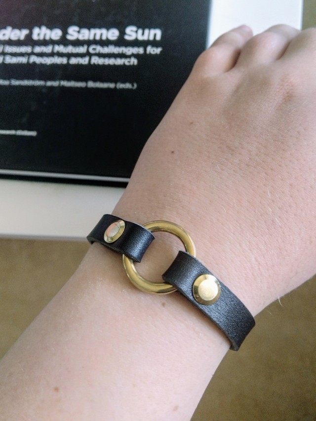 New bracelet straight from the scrap pile. Simple is good &lt;3