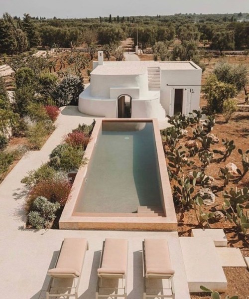 Pool and landscape. Source unknown. #pool #poolside#architecture #landscapearchitecture #landscaping