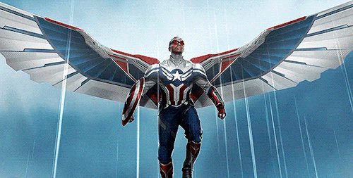 sambuckyrises: Concept art of Sam’s Captain America suit + Anthony wearing it